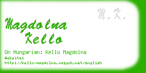 magdolna kello business card